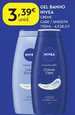 Spar gel banho nivea creme care / smooth promoção