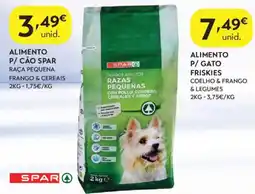 Spar Alimento p/ cão spar raça pequena frango & cereais promoção
