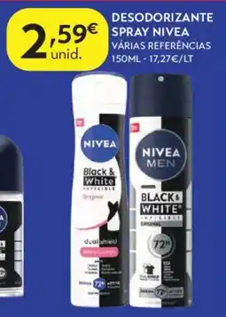 Spar Desodorizante spray nivea promoção