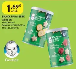 Spar Snack para bebé gerber promoção