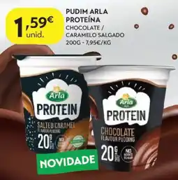 Spar Pudim arla proteína chocolate / caramelo salgado promoção