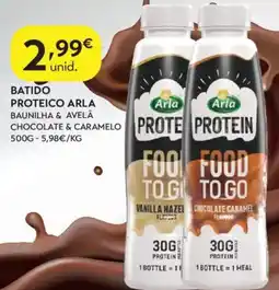 Spar Batido proteico arla baunilha & avelã chocolate & caramelo promoção