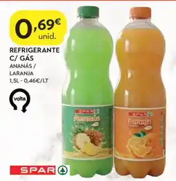 Spar Refrigerante spar c/ gás ananás / laranja promoção