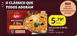 Spar Bacalhau à brás iglo promoção