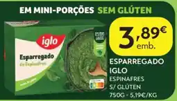 Spar Esparregado de Espinafres iglo promoção