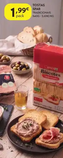 Spar Tostas spar tradicionais promoção