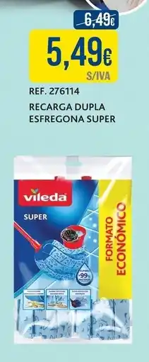 Makro Vileda recarga dupla esfregona super promoção