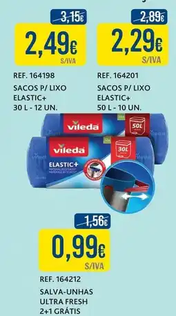 Makro Sacos p/ lixo elastic+ vileda promoção