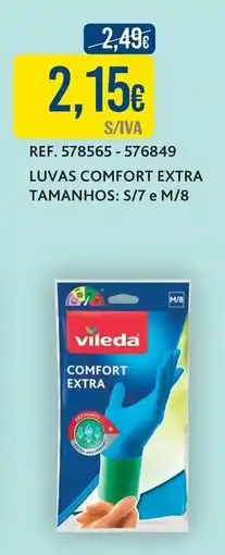 Makro luvas comfort extra vileda promoção