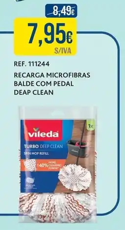 Makro Vileda recarga microfibras balde com pedal deep clean promoção