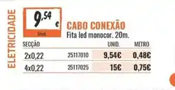 Obramat Cabo conexão promoção