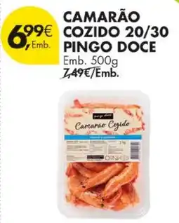 Pingo Doce Camarão cozido pingo doce promoção