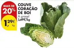 Pingo Doce couve coração de boi promoção