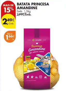 Pingo Doce batata princesa amandine promoção
