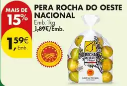 Pingo Doce Pera rocha do oeste nacional promoção
