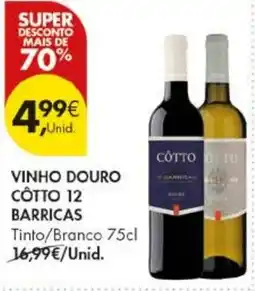 Pingo Doce Vinho douro côto 12 barricas promoção