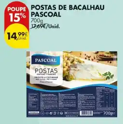 Pingo Doce Postas de bacalhau pascoal promoção