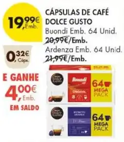 Pingo Doce cápsulas de café dolce gusto promoção
