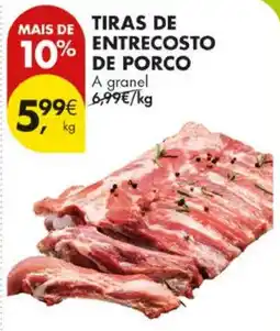 Pingo Doce Tiras de entrecosto de porco promoção