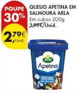 Pingo Doce Queijo apetina em salmoura arla promoção