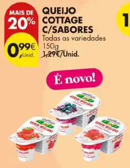 Pingo Doce Queijo cottage c/sabores promoção