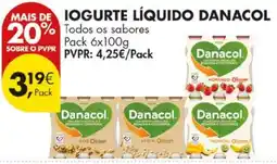 Pingo Doce iogurte líquido danacol promoção