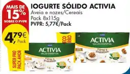 Pingo Doce iogurte sólido activia promoção
