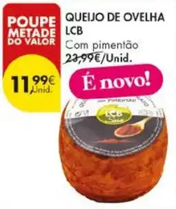 Pingo Doce Queijo de ovelha lcb com pimentão promoção