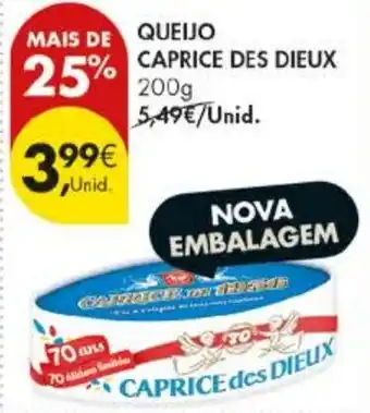 Pingo Doce queijo caprice des dieux promoção