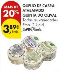 Pingo Doce Queijo de cabra atabafado quinta do olival promoção