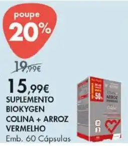 Pingo Doce Suplemento biokygen colina + arroz vermelho promoção