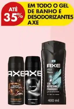 Pingo Doce Em todo o gel de banho e desodorizantes axe promoção