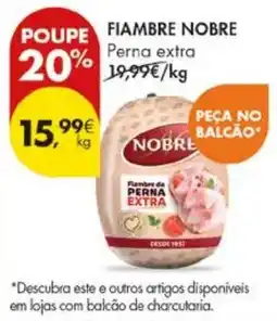Pingo Doce Fiambre nobre perna extra promoção