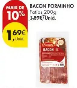 Pingo Doce Bacon porminho promoção