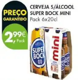 Pingo Doce Cerveja s/álcool super bock mini promoção