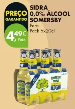 Pingo Doce Sidra 0,0% álcool somersby pera promoção