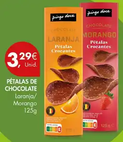 Pingo Doce Pétalas de chocolate laranja/morango promoção