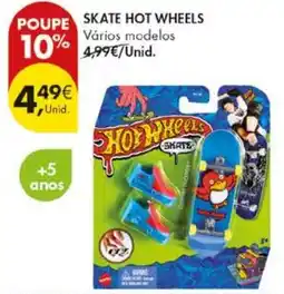 Pingo Doce Skate hot wheels promoção