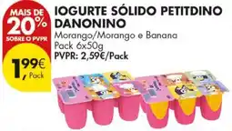 Pingo Doce Iogurte sólido petitdino danonino promoção