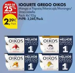Pingo Doce Iogurte grego oikos promoção