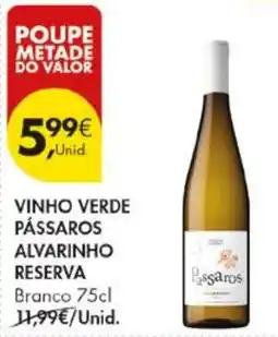Pingo Doce vinho verde pássaros alvarinho reserva promoção