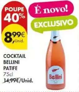 Pingo Doce Cocktail Bellini Patife promoção