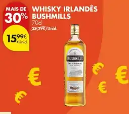 Pingo Doce whisky irlandês bushmills promoção