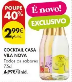 Pingo Doce Cocktail casa vila nova promoção