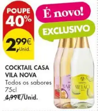 Pingo Doce Cocktail casa vila nova promoção