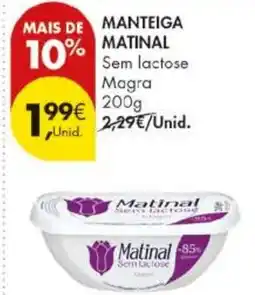 Pingo Doce Manteiga Matinal Sem lactose promoção