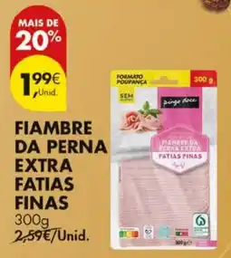 Pingo Doce Fiambre da perna extra fatias finas promoção