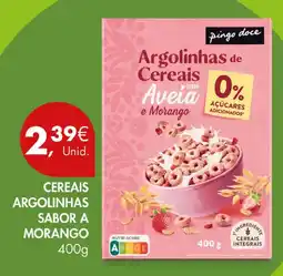 Pingo Doce Argolinhas de cereais com aveia e morango pingo doce promoção