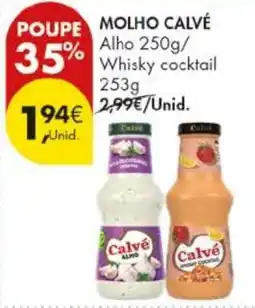 Pingo Doce molho calvé promoção
