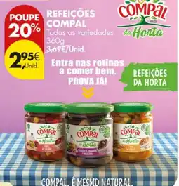 Pingo Doce Refeições compal promoção